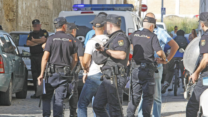 Retrospectiva de una detención de la Policía Nacional en Jerez.