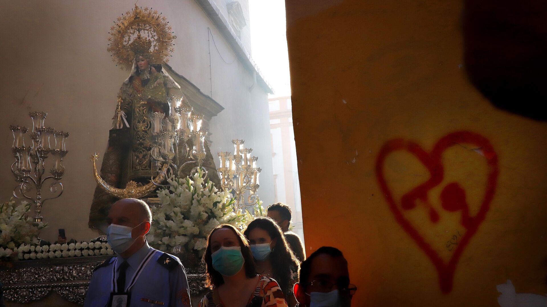 Procesi&oacute;n de la Virgen del Carmen en Jerez