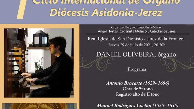 El organista Daniel Oliveira.