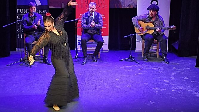 Paola Almodóvar, en la final de baile de Talento Flamenco.
