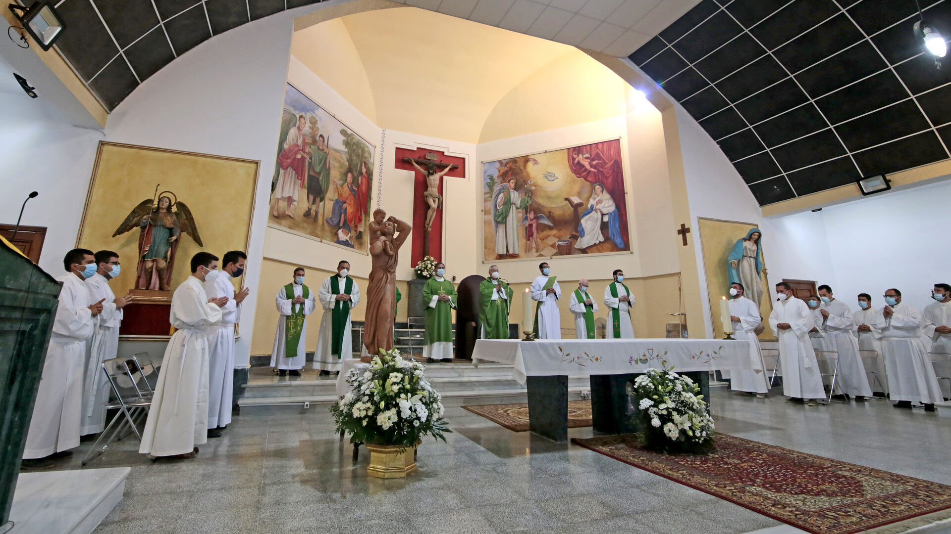 El obispo de Jerez visita San Rafael