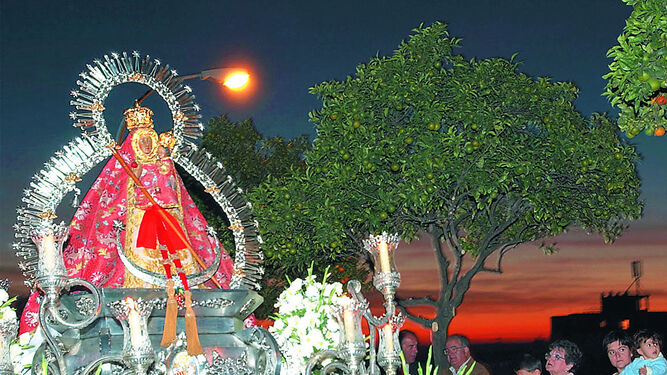 La Virgen de la Cabeza en su procesión del mes de noviembre.