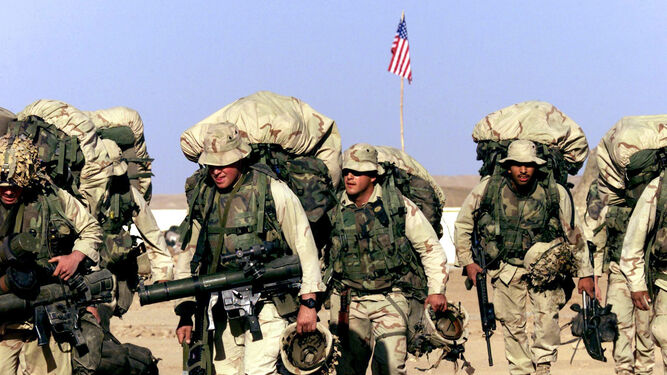 Soldados estadounidenses durante la operación Libertad Duradera en Afganistán.