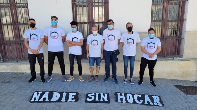 Participantes del Centro de Día 'El Salvador' de Cáritas Diocesana de Asidonia-Jerez.