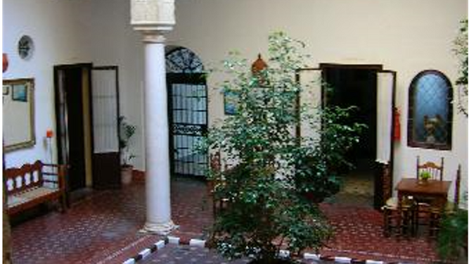 Una imagen del patio del Hotel Casa número 6, en la calle San Bartolomé.