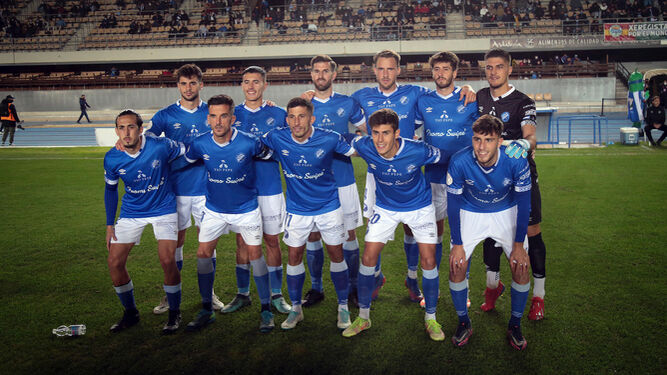Once inicial del Xerez DFC ante el Leganés en Copa del Rey el pasado jueves.