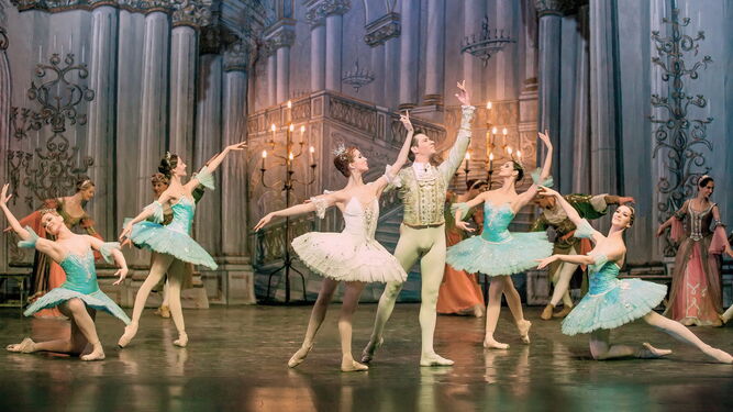 Escena de La Bella Durmiente del Ballet Imperial Ruso.