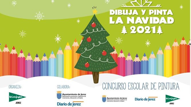 Concurso escolar 'Dibuja y pinta la Navidad 2021' de El Corte Inglés.