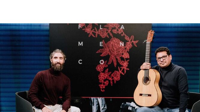 Niño de la Fragua, junto al guitarrista Juan Manuel Moneo, un invitado a 'Jaleo'