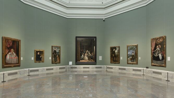 Sala XII que acoge 'Las Meninas' y otras obras maestras de Velázquez.