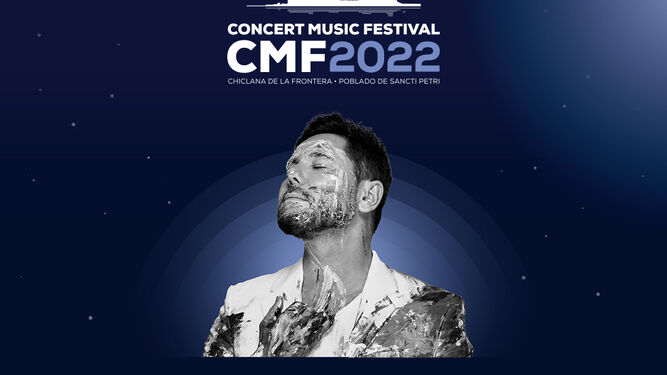 Cartel anunciador del concierto de Miguel Poveda en Concert Music Festival 2022.