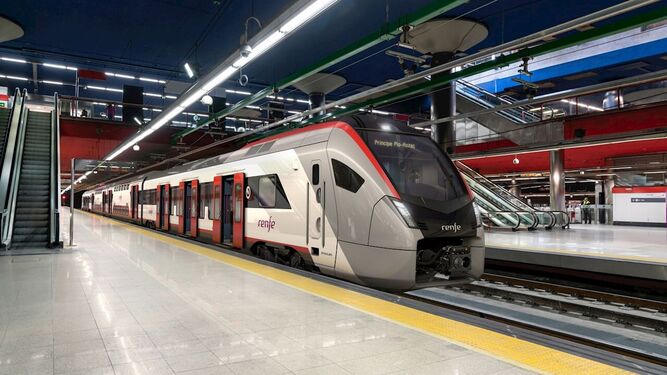 Tren de Renfe en Madrid.