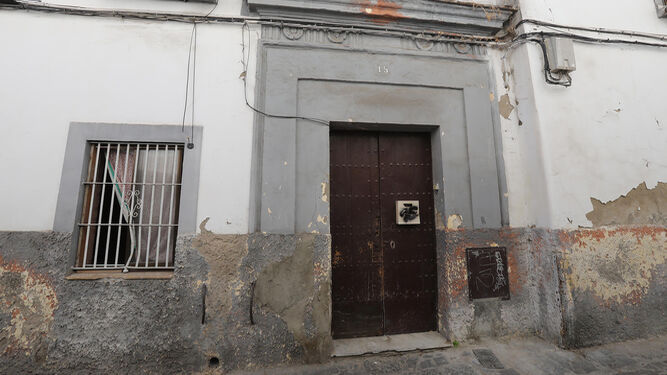 Vivienda donde se produjeron los hechos, situada en la calle Justicia de Jerez.