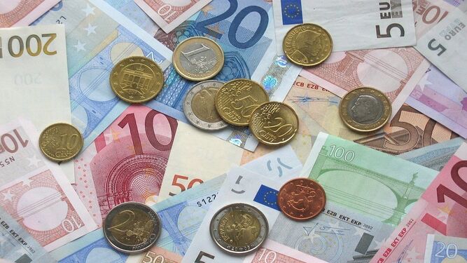 Billetes y monedas de euros
