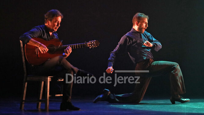 Marco Flores durante la representación de 'Rayuela' en el Festival de Jerez