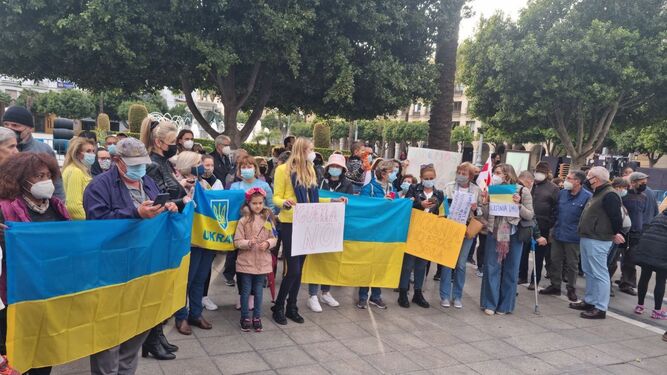 Concentración esta tarde en la plaza del Arenal contra la guerra en Ucrania.