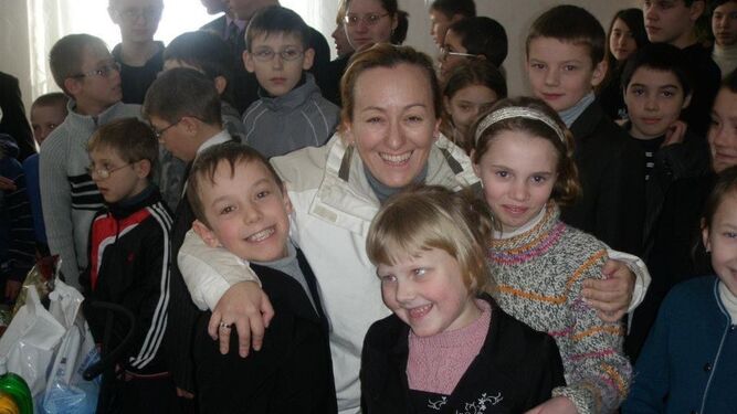 Acogida a niños ucranianos realizadas en el pasado por Nuria García.