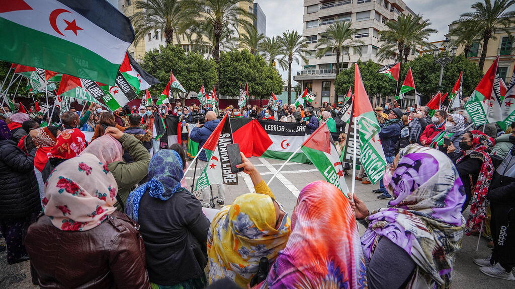 Manifestaci&oacute;n en apoyo al pueblo Saharaui