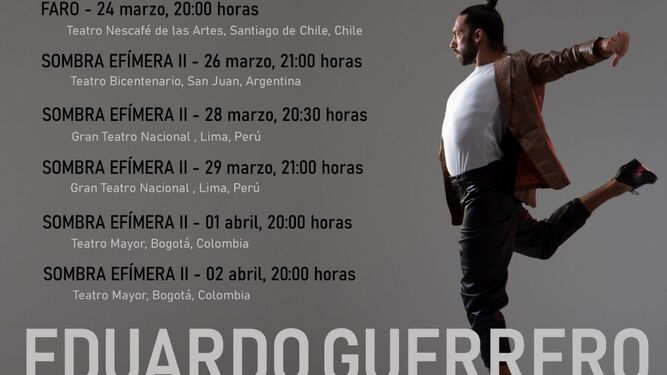 Calendario de actuaciones de Eduardo Guerrero en Sudamérica