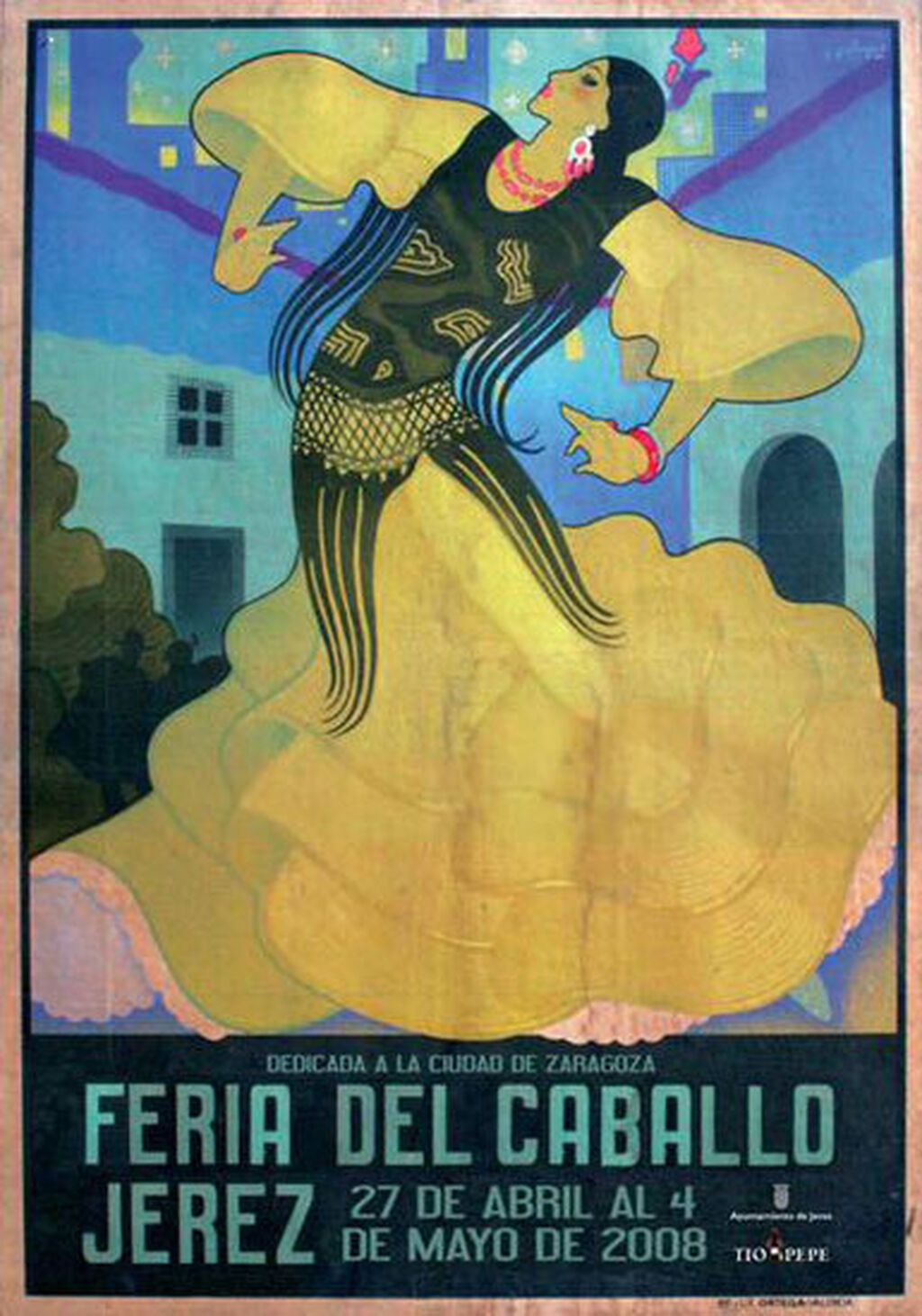 Reedici&oacute;n de un cartel del autor Carlos Gallego de 1935 para la Feria de 2008.