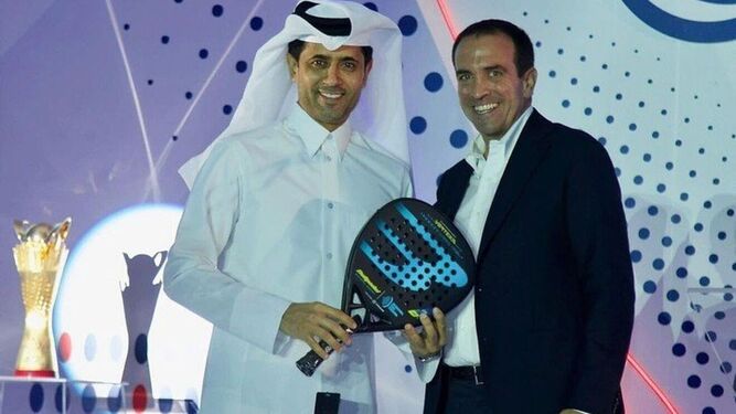 Nasser Al-Khelaifi, presidente del PSG, opositor de la Superliga y creador de un nuevo circuito de pádel.