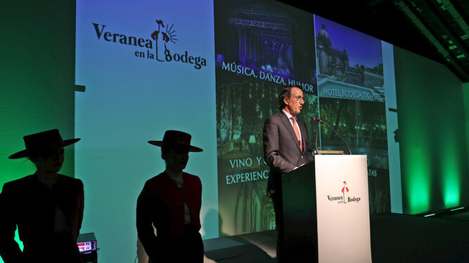 Mauricio González-Gordon, durante la presentación de 'Veranea en la Bodega'.