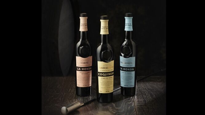 La gama de vinos de Jerez en rama de Osborne.
