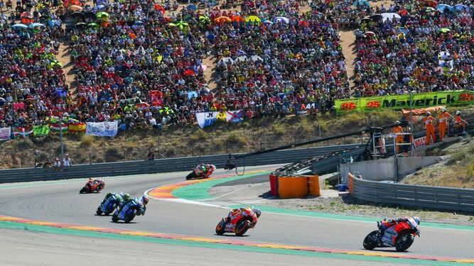 Los aficionados aragoneses disfrutarán en Alcañiz de MotoGP hasta 2026.