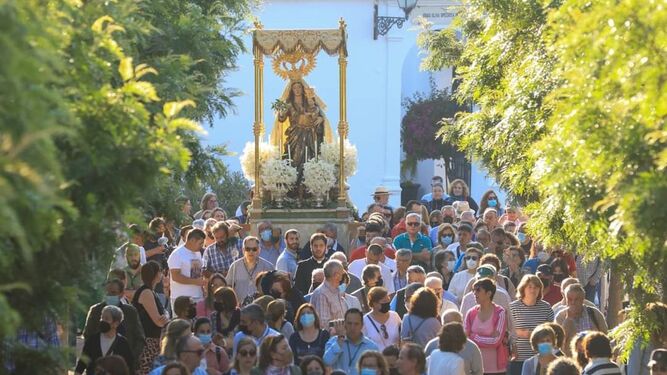 La Virgen de la Oliva llegó a la localidad en romería el pasado 7 de mayo.