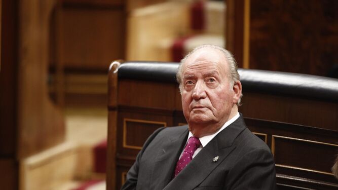 Juan Carlos I, en los actos por el 40º aniversario de la Constitución