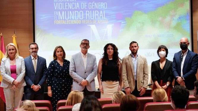 Asistentes a la jornada ‘Violencia de género en el mundo rural. Fortaleciendo Redes de Apoyo’ celebrada en Jerez.