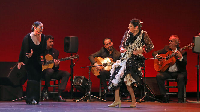 Manuela Carrasco durante su actuación en el Festival de Jerez 2022