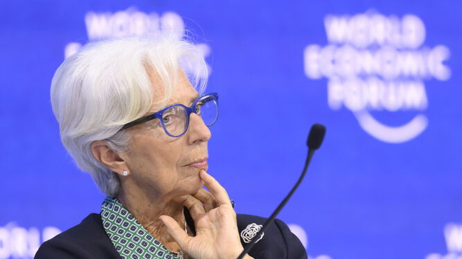 Christine Lagarde interviene en el Foro de Davos.