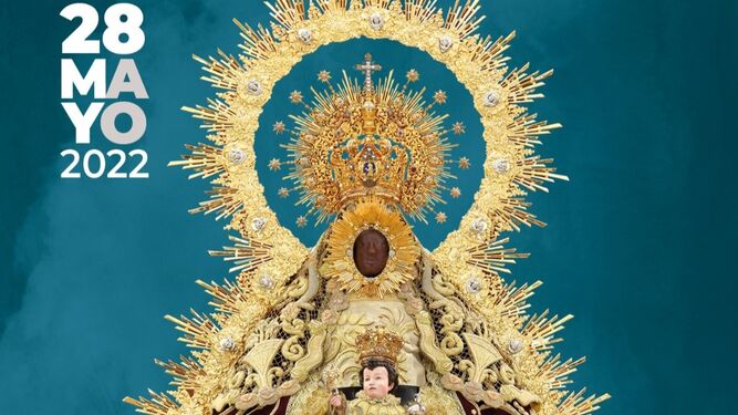 Imagen del cartel anunciador de la procesión extraordinaria de la Virgen de Regla en Chipiona.
