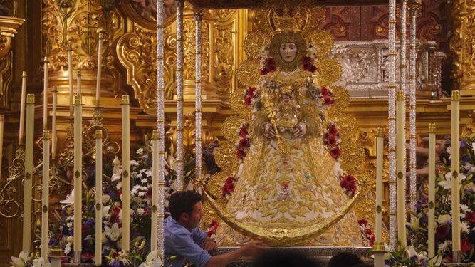 Una imagen de la Virgen del Rocío.