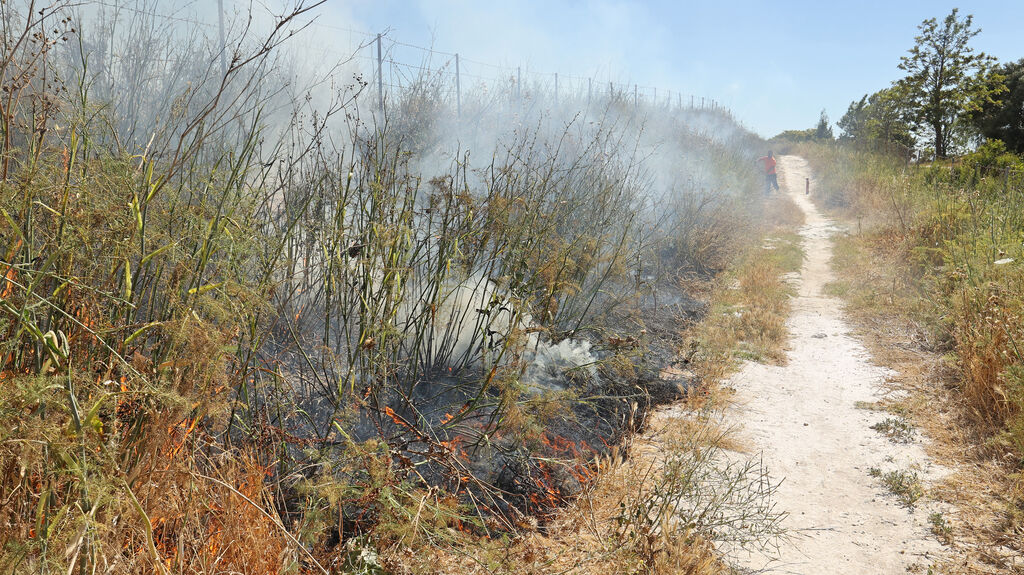 Incendio de pastos por la zona de Hogar Silo&eacute;