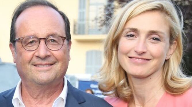 François Hollande y Julie Gayet, la ya esposa del ex presidente francés.