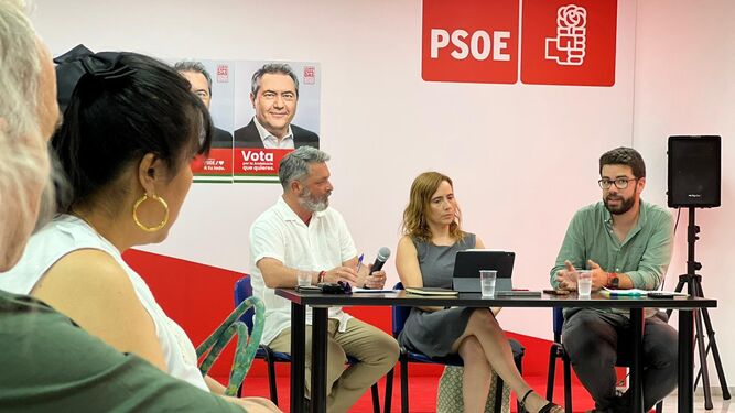 Rubén Pérez,  Sandra Guaita y Adrián García.