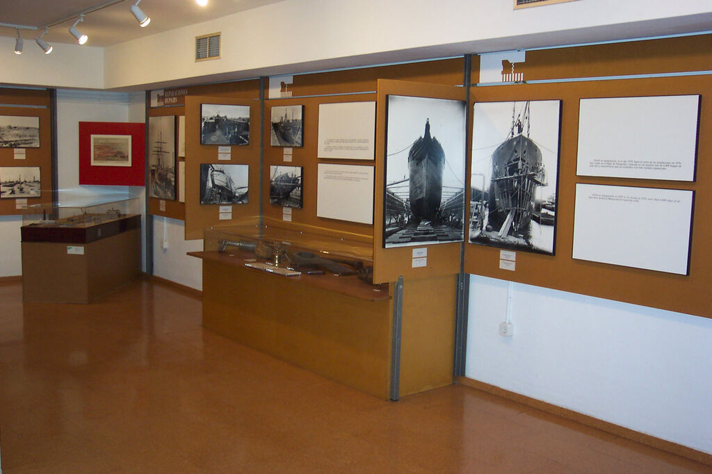 Una de las sala de la historia de la construcci&oacute;n naval