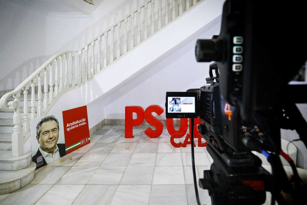 En la sede del PSOE