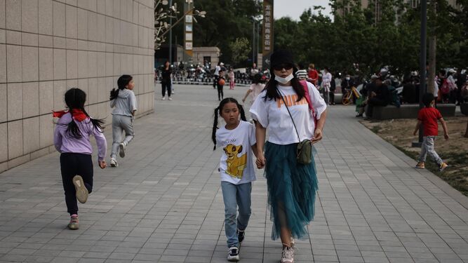 Imagen de archivo de una calle de Pekín