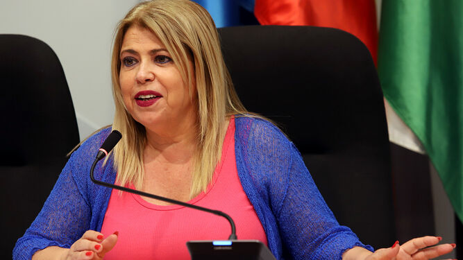 Mamen Sánchez, anunciando el proyecto para impulsar el Barrio de Santiago.