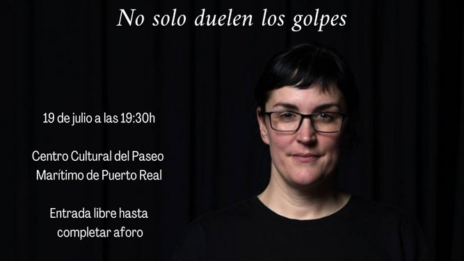 Pamela Palenciano en el cartel anunciador del evento