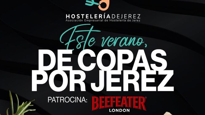 Detalle del cartel anunciador de la iniciativa de la Asociación Hostelería de Jerez.