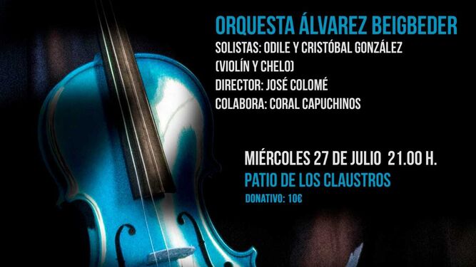 La Orquesta Álvarez Beigbeder ofrecerá un concierto en los Claustros antes de su marcha al Festival Eurochestries Charente Marítime de Francia