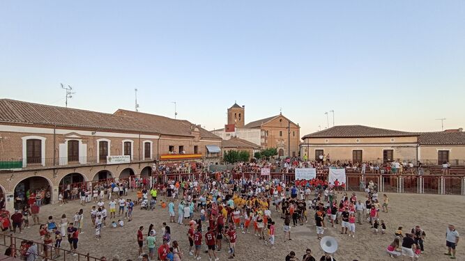 Día del pregón en el inicio de la Fiesta de los Novillos en La Seca (Valladolid)