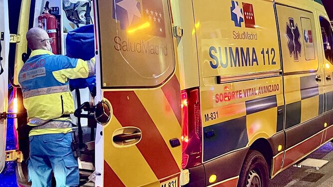 Una ambulancia del SUMMA 112