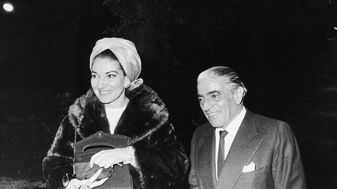 Una de las últimas fotos de Maria Callas junto a Onassis