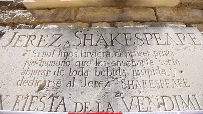 Homenaje a Shakespeare en el parque González Hontoria.