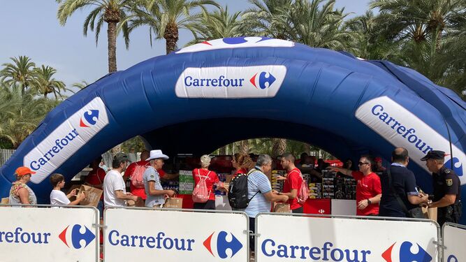 Stand de Carrefour en La Vuelta.